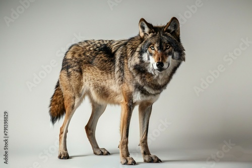 Studio portrait of a grey wolf (Canis lupus) © Cuong