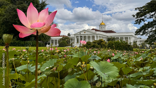 Bogor, West Java, Indonesia, 21 April 2024, Bogor presidential palace, also known as the Istana Bogor