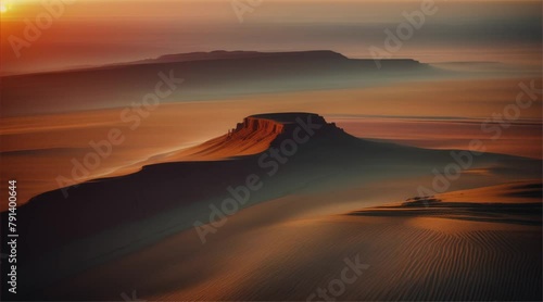 Wallpaper Mural Desert's Changing Skies: Sunset to Sunrise Torontodigital.ca