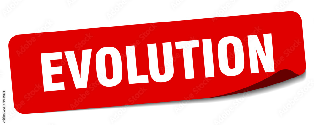 evolution sticker. evolution label evolution sticker. evolution label
