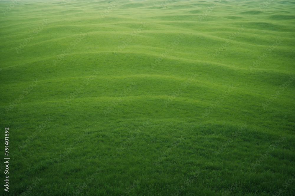 Green grassland seen from a top perspective
