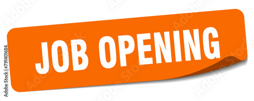 job opening sticker. job opening label