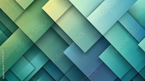 Abstract background, geometrical shades soft gradient background blue green