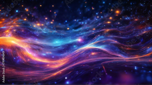 Colorful abstract space background, colorful universe background