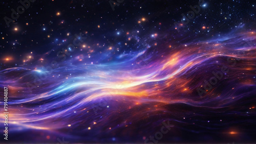 Colorful abstract space background  colorful universe background