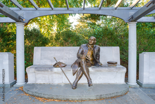 George Mason Memorial, author of the Virginia Declaration of Rights in West Potomac Park within Washington, D.C. photo
