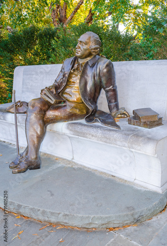 George Mason Memorial, author of the Virginia Declaration of Rights in West Potomac Park within Washington, D.C. photo