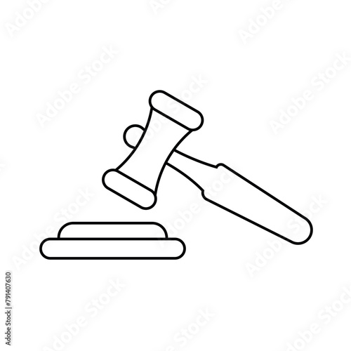Gavel icon vector for web and mobile app