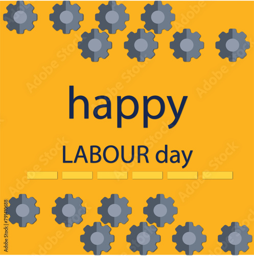 happy labour day vector design