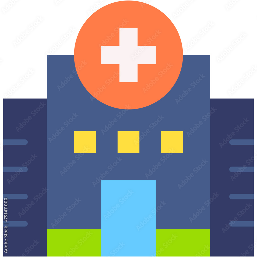Obraz premium hospital, facility, clinic, medical, bulding Icon