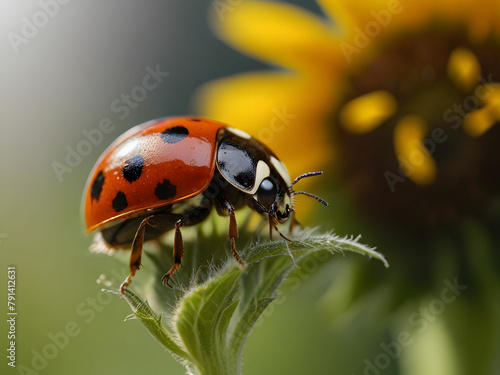 Ladybugs with Green nature. They live with plants and flowers. We can be found everywhere in nature. It is a cute animal that is not poisonous.
