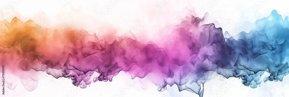 Colorful wisps of smoke creating an artistic and ethereal background with soft transitions between hues
