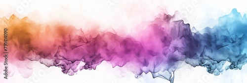 Colorful wisps of smoke creating an artistic and ethereal background with soft transitions between hues