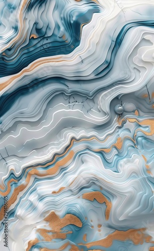 Abstract marble mural wallpaper, Generative AI