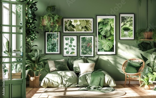 A Symphony of Green, Crafting a Botanical Sanctuary in Your Gallery Room, Elevating Your Home Gallery