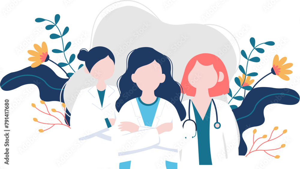 National Doctors Day Illustration