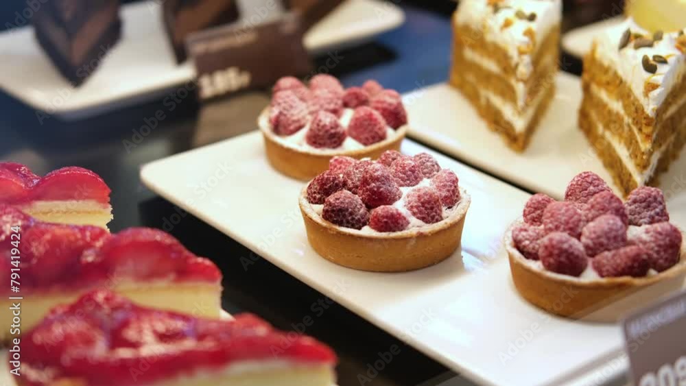 A selection of desserts at the cafe. A selection of desserts at the cafe.