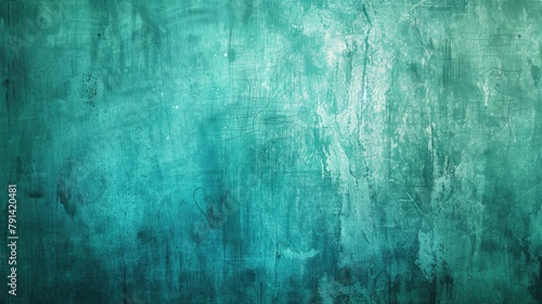 Background with a turquoise grunge effect