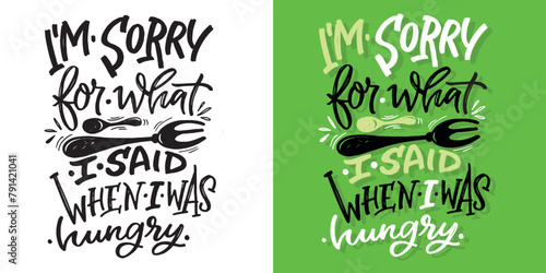 Funny hand drawn doodle lettering postcard, motivation quote, print for t-shirt, fashion print of clothes. Lettering art.