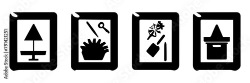 illustration of a set of symbols