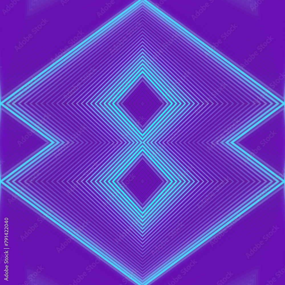 Fototapeta premium 3d rendering digital illustration of abstract symmetrical geometric pattern