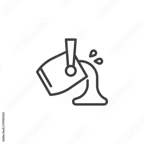 Metal foundry line icon