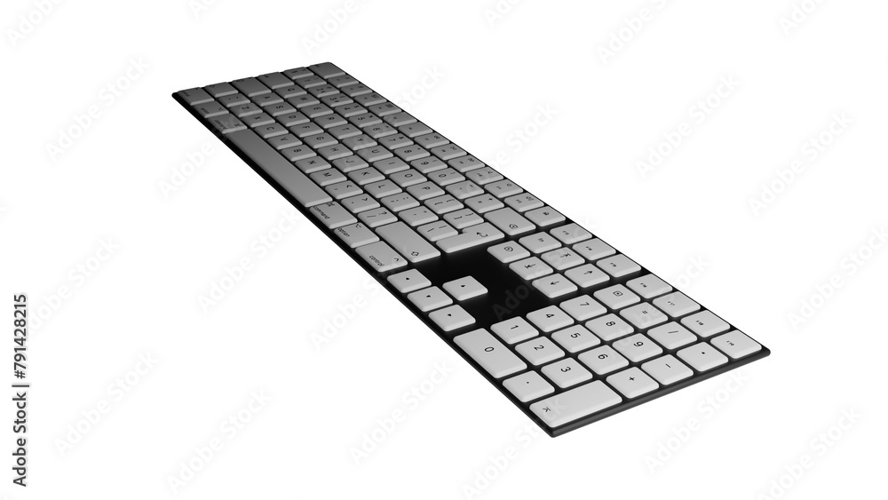 computer keyboard isolated on white computer keyboard isolated on white