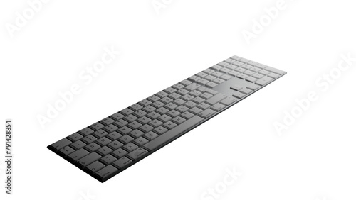 computer keyboard isolated on white