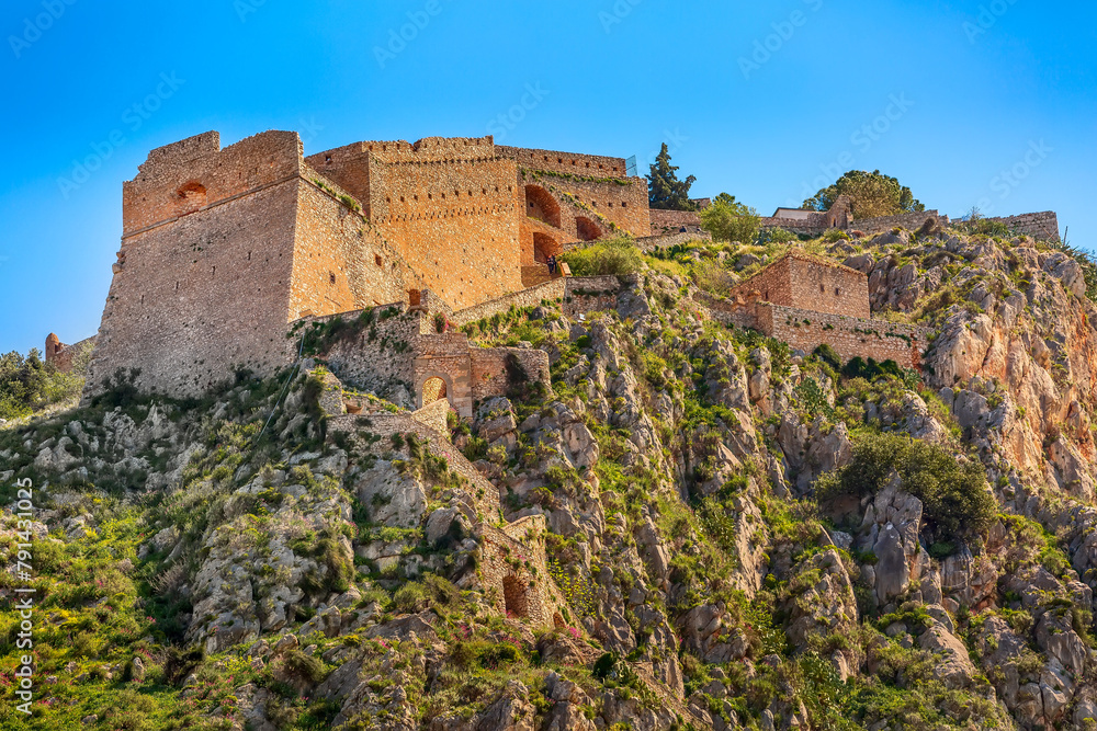 Palamidi castle on the hill, Nafplion, Greece