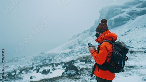 Wallpaper Mural Landscape photographer uses drone to capture snowy landscape during travel Torontodigital.ca
