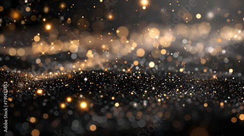 Festive overlay effect. Golden stars bokeh festive glitter background. Christmas greeting cards, invitations, flyers, blog posts, banners design,Golden Lights. Vintage Magic Background With Color 