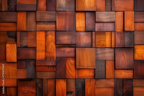Structured wood background  rosewood and teak  Generative AI
