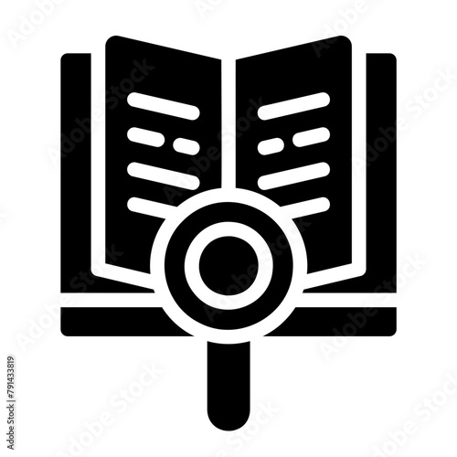 searching glyph icon