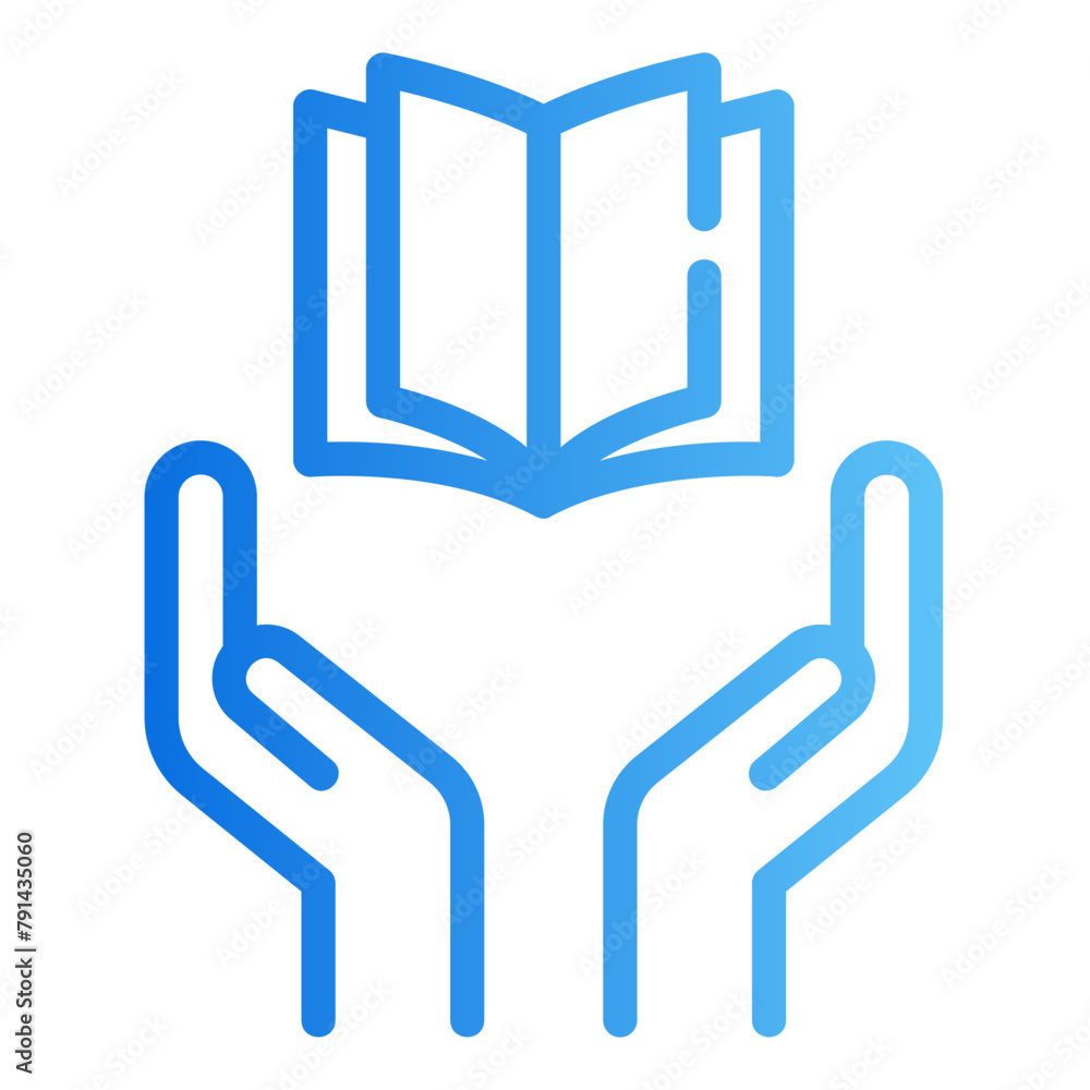 Obraz premium book gradient icon