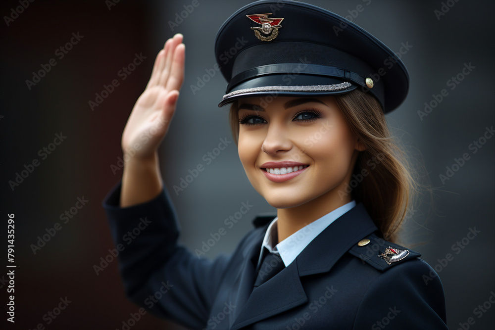 AI generated portrait of person parade military army uniform AI generated portrait of person parade military army uniform