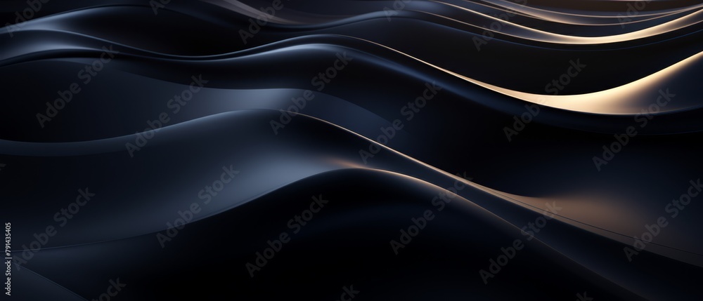 Flowing dark 3D prisms in a tech river pattern, minimalist style Flowing dark 3D prisms in a tech river pattern, minimalist style
