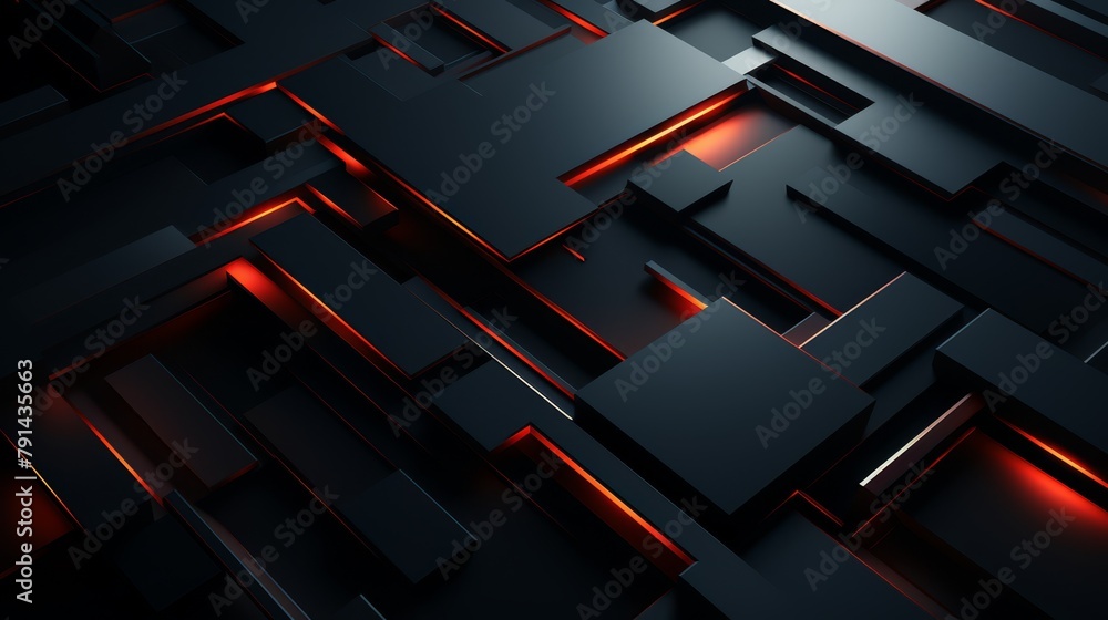 Dark 3D minimalist digital lines, simple tech theme Dark 3D minimalist digital lines, simple tech theme
