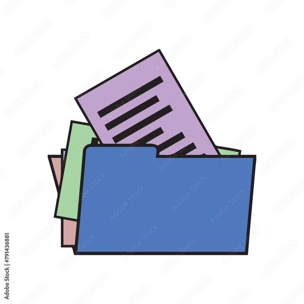 folder with documents folder with documents