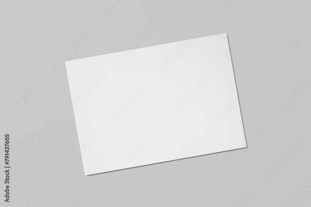 Realistic blank A4 flyer brochure for mockup. Paper or poster illustration. 3D Render. Realistic blank A4 flyer brochure for mockup. Paper or poster illustration. 3D Render.