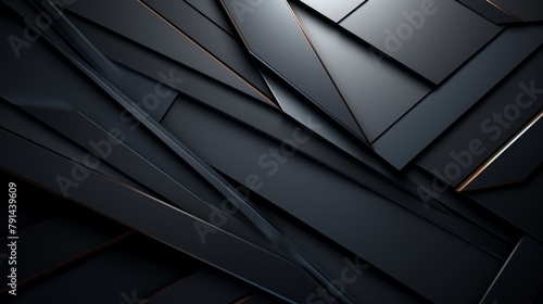 Dark-toned 3D diagonal tech lines, minimalist design