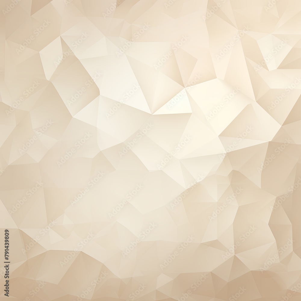 Beige abstract background with low poly design, vector illustration in the style of beige color palette with copy space for photo text or product, blank empty copyspace 