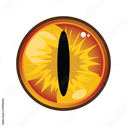 Dragon eye vector icon