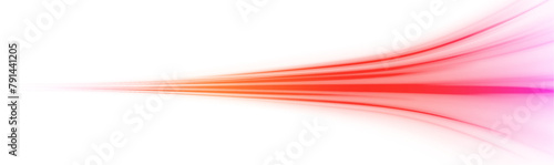 Abstract neon light rays background. A colorful motion background of city light trails. Vector PNG.	