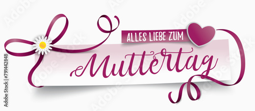 Alles Liebe zum Muttertag Banner
