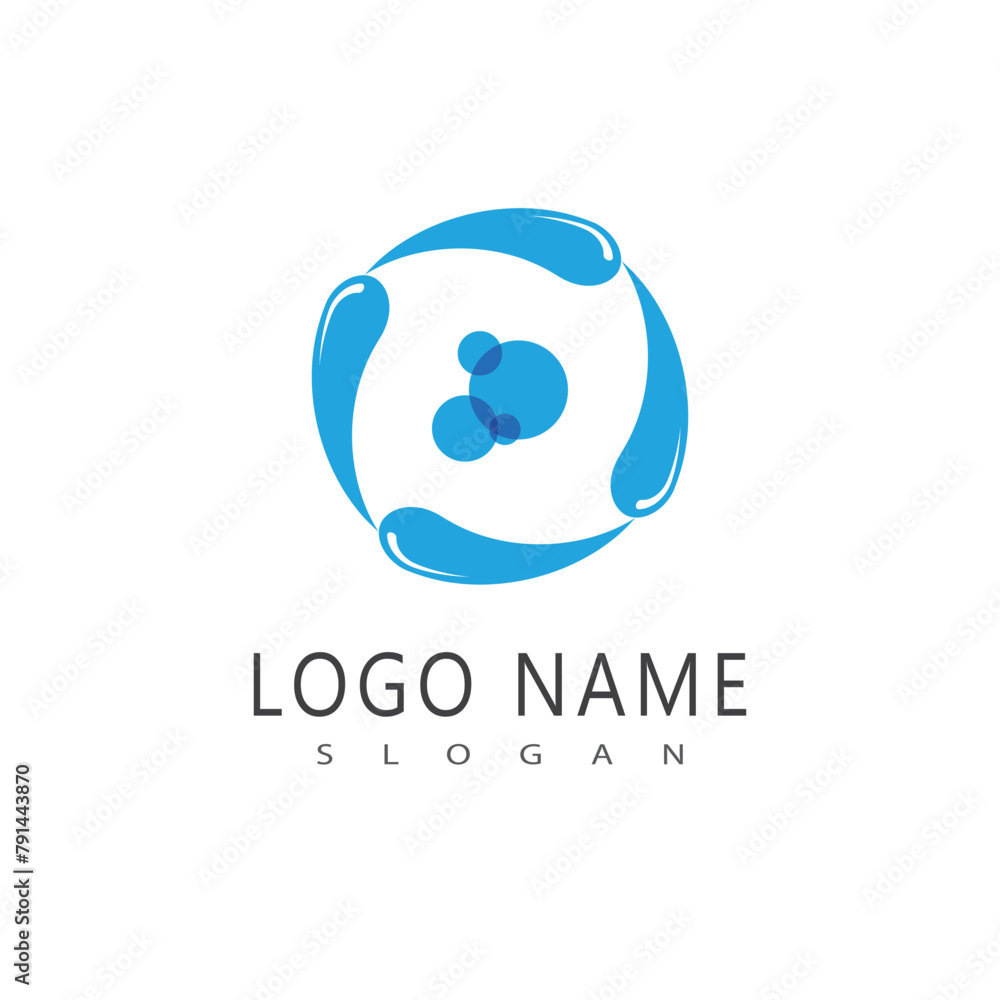 Obraz premium Cleaning logo vector template symbol design
