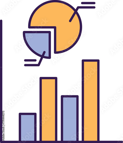 Graph report Vector icon which can easily modify or edit
