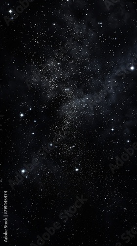 Black glitter texture background with dark shadows, glowing stars, and subtle sparkles with copy space for photo text or product, blank empty copyspace 