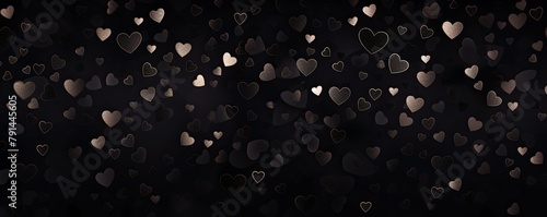 black hearts pattern scattered across the surface, creating an adorable and festive background for Valentine's Day or Mothers day on a Beige backdrop. The artwork is in the style of a traditional Chin photo