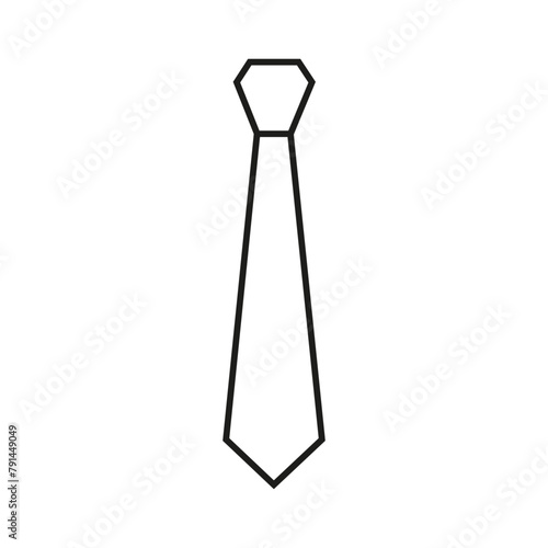 Tie icon vector. Necktie illustration sign. Cravat symbol or logo.