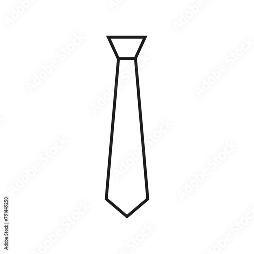 Tie icon vector. Necktie illustration sign. Cravat symbol or logo.